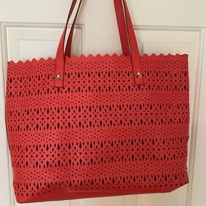Stella & Dot Avalon Tote - Geranium (pink)